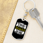 Let Your Heart Lord Psalm 31:34 Keychain Stainless Steel or 18k Gold Dog Tag Keyring-Express Your Love Gifts