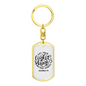 Let Your Light Shine Matthew 5:16 Keychain Stainless Steel or 18k Gold Dog Tag Keyring-Express Your Love Gifts