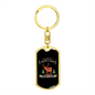 Lets Catch A Deer Hunter'S Keychain Gift Stainless Steel or 18k Gold Dog Tag Keyring-Express Your Love Gifts
