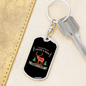 Lets Catch A Deer Hunter'S Keychain Gift Stainless Steel or 18k Gold Dog Tag Keyring-Express Your Love Gifts