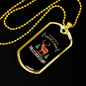 Lets Catch A Deer Hunting Necklace Stainless Steel or 18k Gold Dog Tag 24"-Express Your Love Gifts
