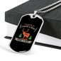 Lets Catch A Deer Hunting Necklace Stainless Steel or 18k Gold Dog Tag 24"-Express Your Love Gifts