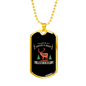 Lets Catch A Deer Hunting Necklace Stainless Steel or 18k Gold Dog Tag 24"-Express Your Love Gifts