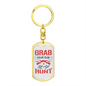 Lets Get Hunt Hunter'S Keychain Gift Stainless Steel or 18k Gold Dog Tag Keyring-Express Your Love Gifts