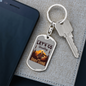 Lets Go Hunting Enjoy Living Hunter'S Keychain Gift Stainless Steel or 18k Gold Dog Tag Keyring-Express Your Love Gifts