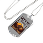 Lets Go Hunting Enjoy Living Hunting Necklace Stainless Steel or 18k Gold Dog Tag 24"-Express Your Love Gifts