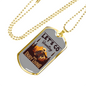 Lets Go Hunting Enjoy Living Hunting Necklace Stainless Steel or 18k Gold Dog Tag 24"-Express Your Love Gifts