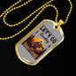 Lets Go Hunting Enjoy Living Hunting Necklace Stainless Steel or 18k Gold Dog Tag 24"-Express Your Love Gifts