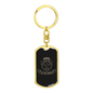 Lets Go To The Jungle Hunter'S Keychain Gift Stainless Steel or 18k Gold Dog Tag Keyring-Express Your Love Gifts