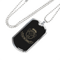 Lets Go To The Jungle Hunting Necklace Stainless Steel or 18k Gold Dog Tag 24"-Express Your Love Gifts