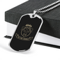 Lets Go To The Jungle Hunting Necklace Stainless Steel or 18k Gold Dog Tag 24"-Express Your Love Gifts