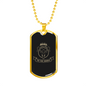 Lets Go To The Jungle Hunting Necklace Stainless Steel or 18k Gold Dog Tag 24"-Express Your Love Gifts