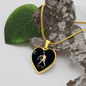 Libra Horoscope Zodiac Necklace Stainless Steel or 18k Gold Heart 18-22-Express Your Love Gifts
