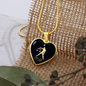 Libra Horoscope Zodiac Necklace Stainless Steel or 18k Gold Heart 18-22-Express Your Love Gifts