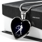 Libra Horoscope Zodiac Necklace Stainless Steel or 18k Gold Heart 18-22-Express Your Love Gifts