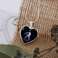 Libra Horoscope Zodiac Necklace Stainless Steel or 18k Gold Heart 18-22-Express Your Love Gifts
