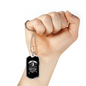 Libra Man Zodiac Necklace Stainless Steel or 18k Gold Dog Tag 24" Chain-Express Your Love Gifts