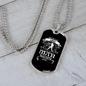 Libra Man Zodiac Necklace Stainless Steel or 18k Gold Dog Tag 24" Chain-Express Your Love Gifts