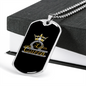 Libra Queen Crown Zodiac Necklace Stainless Steel or 18k Gold Dog Tag 24" Chain-Express Your Love Gifts
