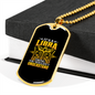 Libra Thing Zodiac Necklace Stainless Steel or 18k Gold Dog Tag 24" Chain-Express Your Love Gifts