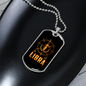 Libra Venus Zodiac Necklace Stainless Steel or 18k Gold Dog Tag 24" Chain-Express Your Love Gifts
