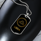Libra Zodiac Necklace Stainless Steel or 18k Gold Dog Tag 24" Chain-Express Your Love Gifts
