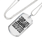 Life As A Christian Christian Necklace Stainless Steel or 18k Gold Dog Tag 24" Chain-Express Your Love Gifts