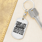 Life As A Christian Keychain Stainless Steel or 18k Gold Dog Tag Keyring-Express Your Love Gifts