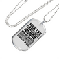 Life As Christian Necklace Stainless Steel or 18k Gold Dog Tag 24" Chain-Express Your Love Gifts