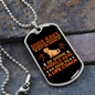 Life Coach Dog Necklace Stainless Steel or 18k Gold Dog Tag 24" Chain-Express Your Love Gifts