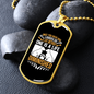 Life Diminished Without Dog Necklace Stainless Steel or 18k Gold Dog Tag 24" Chain-Express Your Love Gifts