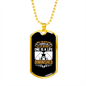Life Diminished Without Dog Necklace Stainless Steel or 18k Gold Dog Tag 24" Chain-Express Your Love Gifts