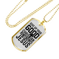 Life Follow Jesus Necklace Stainless Steel or 18k Gold Dog Tag 24" Chain-Express Your Love Gifts