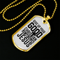 Life Follow Jesus Necklace Stainless Steel or 18k Gold Dog Tag 24" Chain-Express Your Love Gifts