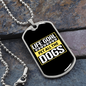 Life Goal Dark Necklace Stainless Steel or 18k Gold Dog Tag 24" Chain-Express Your Love Gifts