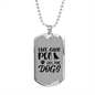 Life Goal Necklace Stainless Steel or 18k Gold Dog Tag 24" Chain-Express Your Love Gifts