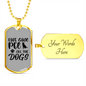 Life Goal Necklace Stainless Steel or 18k Gold Dog Tag 24" Chain-Express Your Love Gifts