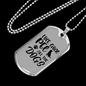Life Goal Necklace Stainless Steel or 18k Gold Dog Tag 24" Chain-Express Your Love Gifts