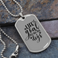 Life Goal Pet All Dogs Plain Necklace Stainless Steel or 18k Gold Dog Tag 24" Chain-Express Your Love Gifts