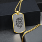 Life Goal Pet All Dogs Plain Necklace Stainless Steel or 18k Gold Dog Tag 24" Chain-Express Your Love Gifts