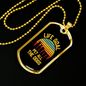 Life Goal Pet All The Dogs Necklace Stainless Steel or 18k Gold Dog Tag 24" Chain-Express Your Love Gifts
