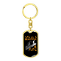 Life Is A Beautiful Ride Biker Keychain Stainless Steel or 18k Gold Dog Tag Keyring-Express Your Love Gifts