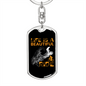Life Is A Beautiful Ride Biker Keychain Stainless Steel or 18k Gold Dog Tag Keyring-Express Your Love Gifts