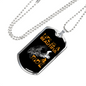Life Is A Beautiful Ride Biker Necklace Stainless Steel or 18k Gold Dog Tag 24"-Express Your Love Gifts