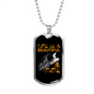Life Is A Beautiful Ride Biker Necklace Stainless Steel or 18k Gold Dog Tag 24"-Express Your Love Gifts