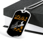 Life Is A Beautiful Ride Biker Necklace Stainless Steel or 18k Gold Dog Tag 24"-Express Your Love Gifts
