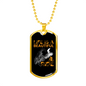 Life Is A Beautiful Ride Biker Necklace Stainless Steel or 18k Gold Dog Tag 24"-Express Your Love Gifts