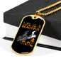 Life Is A Beautiful Ride Biker Necklace Stainless Steel or 18k Gold Dog Tag 24"-Express Your Love Gifts