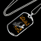 Life Is A Beautiful Ride Biker Necklace Stainless Steel or 18k Gold Dog Tag 24"-Express Your Love Gifts