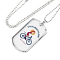 Life Is A Beautiful Ride Cycling Necklace Stainless Steel or 18k Gold Dog Tag 24"-Express Your Love Gifts